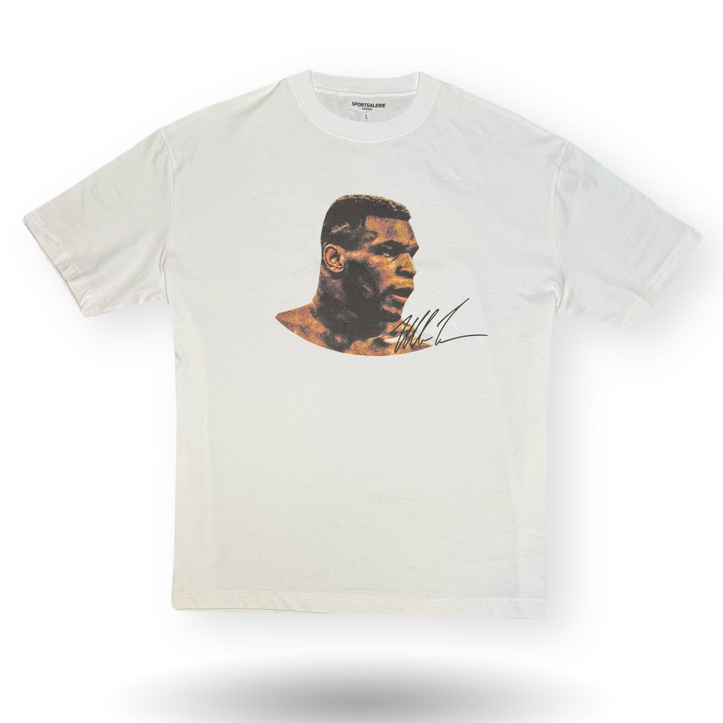 Oversized Mike Tyson T-Shirt Sport Galerie Schwarz/Weiß