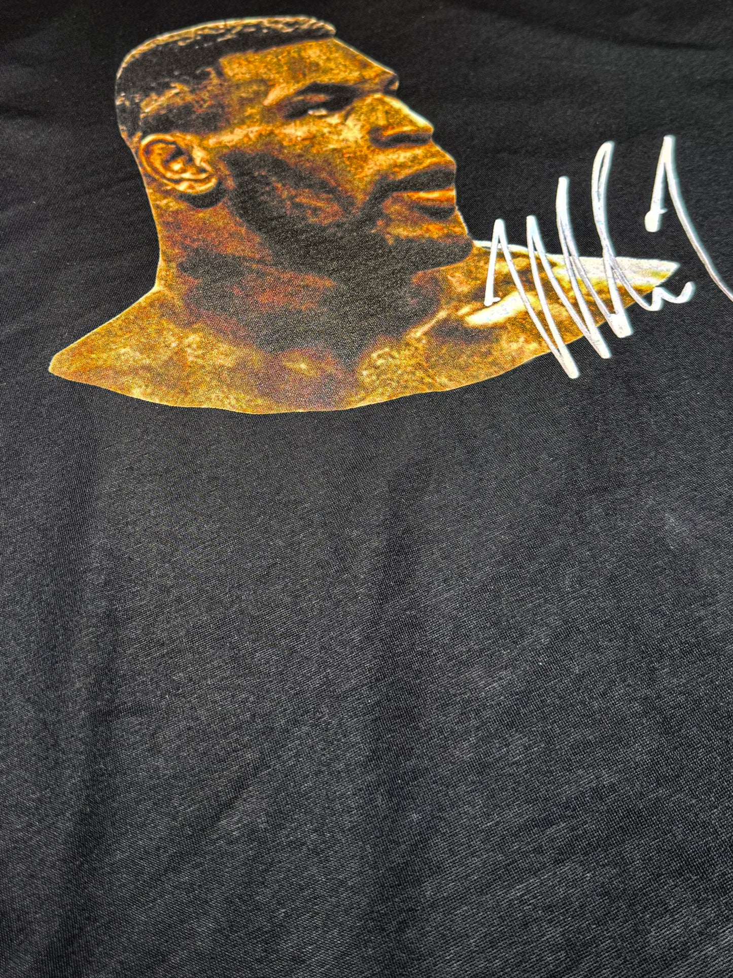 Oversized Mike Tyson T-Shirt Sport Galerie Schwarz/Weiß