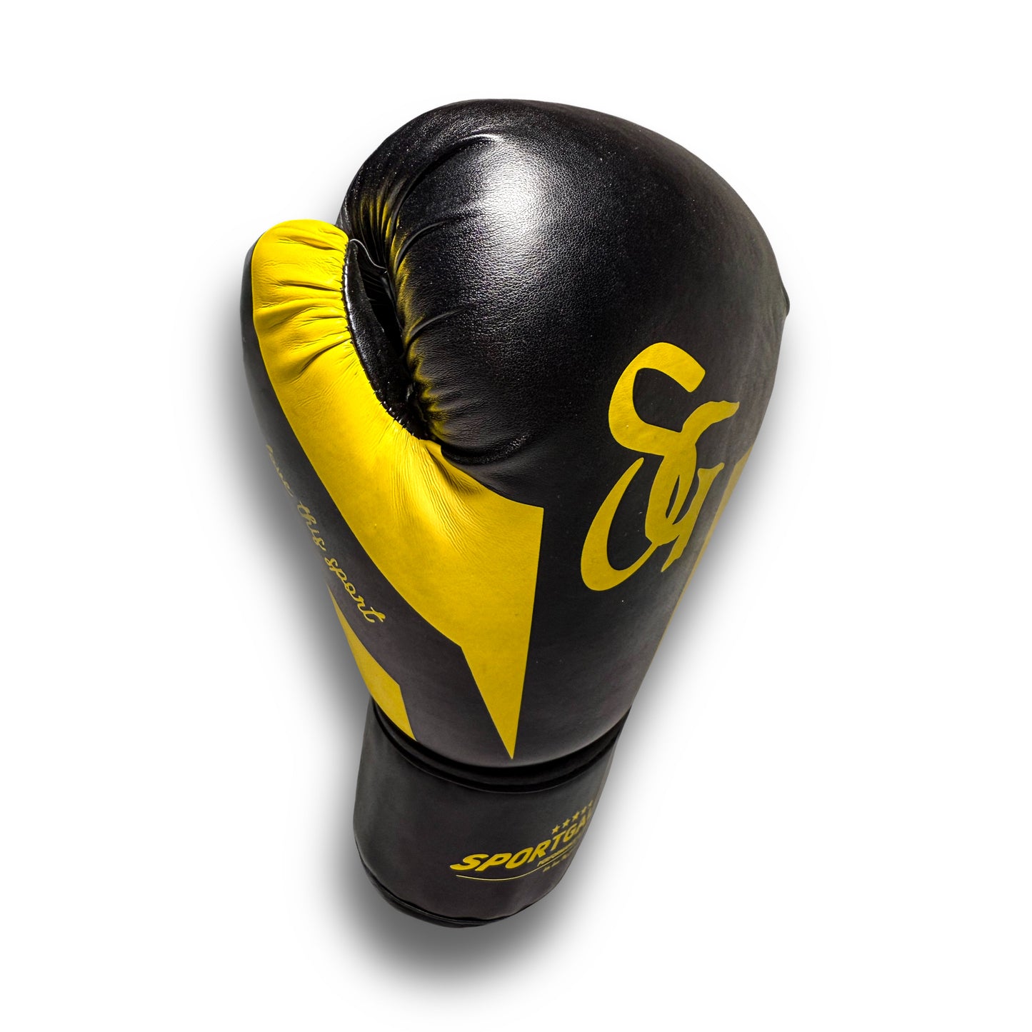 Sport Galerie Boxhandschuhe für Kampfsport Grün Schwarz/Gelb Schwarz