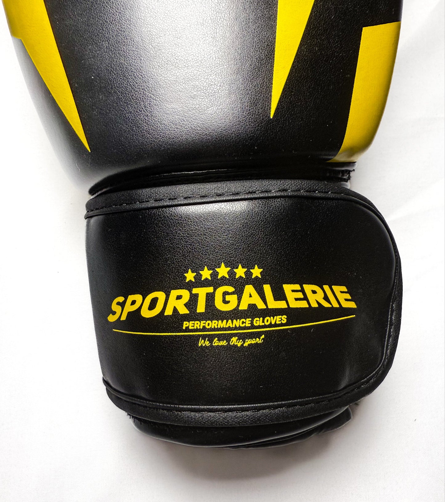 Sport Galerie Boxhandschuhe für Kampfsport Grün Schwarz/Gelb Schwarz